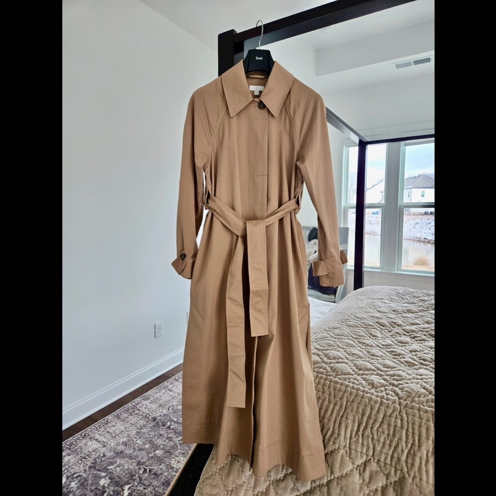COS Tan Cotton Oversized Trench Coat in 36 - Picture 1 of 9